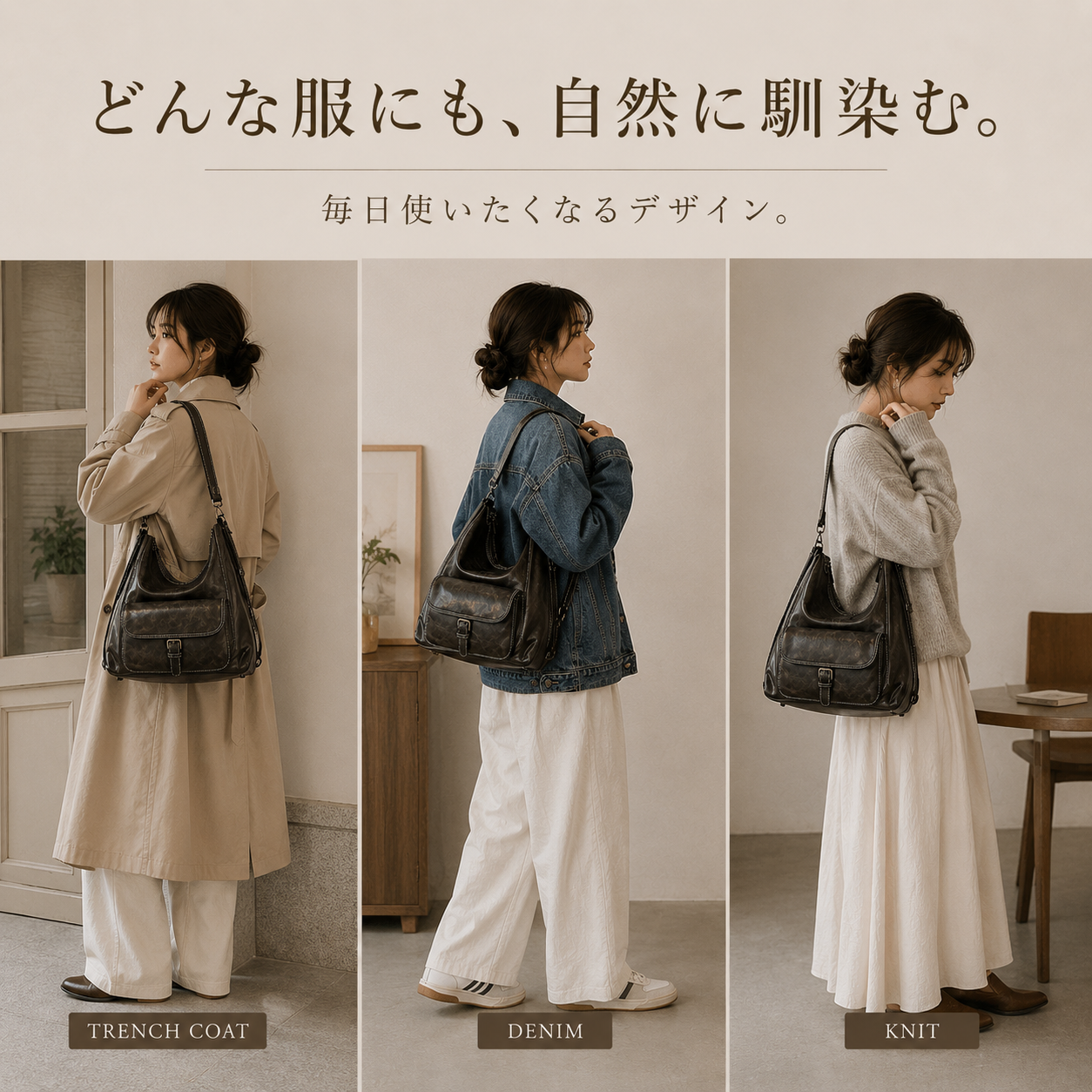 【数量限定色】SUKUMO™ スマート整理バッグ見た目だけじゃない、使いやすさも。
